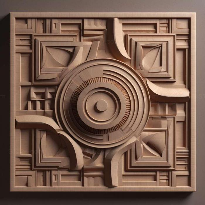 Patterns and decorations (Geometric 4, PATTERN_1980) 3D models for cnc